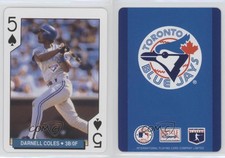 1994 Bicycle Toronto Blue Jays Playing Cards Box Set Darnell Coles #5S