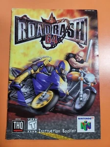 Road Rash 64 - Nintendo 64 ***Manual Only*** Instruction Booklet Nice Condition - Picture 1 of 3