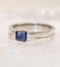 Stylish Sapphire Gemstone Handmade Ring for Men's with 925 Sterling Silver Ring.