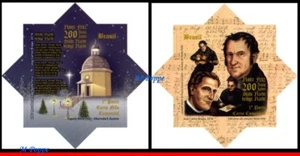 3393-94 BRAZIL 2018 CHRISTMAS, 200 YEARS "SILENT NIGHT" SONG C3799-800 SET MNH - Picture 1 of 2