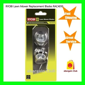 Ryobi Swing Back Lawn Mower Blade - 2 Pack Model RAC4010 Made From Quality Steel - Picture 1 of 2