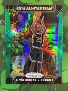 2015-16 Panini Prizm Kevin Durant Green Prizm All Star Team #368 OKC Thunder - Foto 1 di 2
