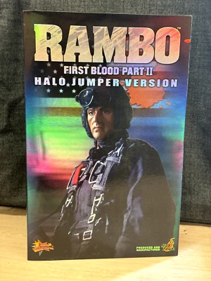 HOT TOYS RAMBO PRIMERA SANGRE PARTE 2 HALO JUMPER VERSIÓN - MMS11 Foto 1 de 4