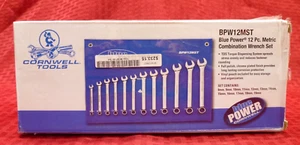 JUEGO DE LLAVES COMBINADAS MÉTRICAS CORNWELL TOOLS BPW12MST AZUL POTENCIA 12 PIEZAS NUEVO - Imagen 1 de 4