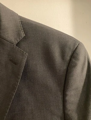 Blazer Traje Abrigo Chaqueta MARK ANTHONY Hombre 38R Slim 100% Lana Gris Carbón Foto 1 de 4