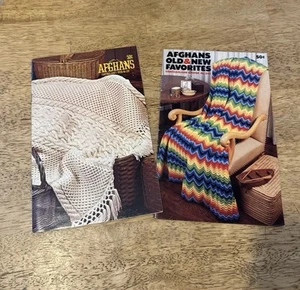 Coats & Clark’s Afghan Instruction Pattern Books 238 & 255 Lot Of 2 - Picture 1 of 23