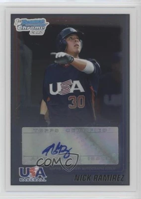 2010 Bowman Wrapper Redemption USA Auto /99 Nick Ramirez #WR34 Auto - Image 1 of 2