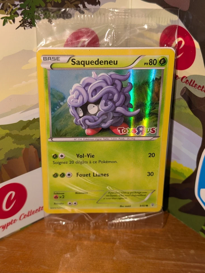 FRENCH Saquedeneu Tangela Pokémon TCG Toys R Us Promo Sealed 8/83 Holo - Image 1 of 3