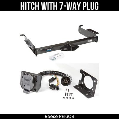 Enganche de remolque Reese + cableado de 7 vías para Chevrolet Express GMC Savana 99-25 con USCAR Foto 1 de 4