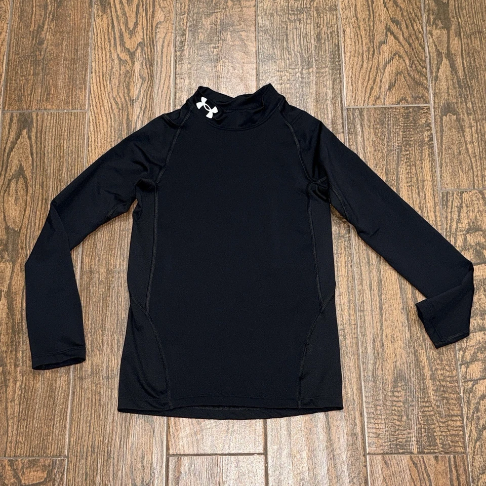 Camisa Simulada Under Armour Cold Gear Niños Jóvenes Negra Ajustada Talla. Mediano Foto 1 de 1