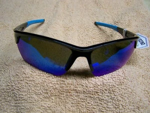 Gafas de sol Calcutta BA1BM Balos marco negro/azul brillante lente espejo azul nuevas 2024 - Imagen 1 de 3