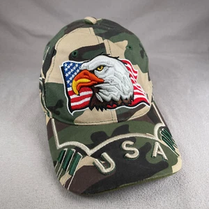 USA City Hunter Mütze Herren Einheitsgröße grün Woodland Camo Strapback Cap Adler - Bild 1 von 12