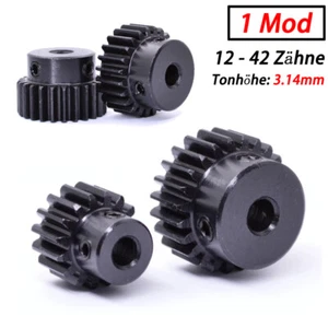 1 Modul 12-42 Zähne Zahnrad Stirnrad Dicke 10mm 45# Stahl Zahnrad Motor Pinion - Picture 1 of 8
