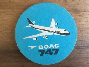 Boeing, BOAC 747, sous bock en carton - Imagen 1 de 5