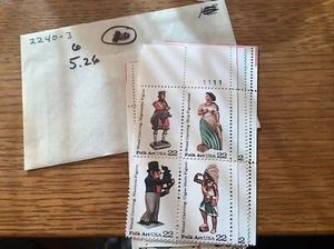 US Stamp Scott #2240-2243 , 22 Cent , PB MNH - See Description - Picture 1 of 1