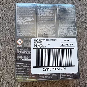 3 Pk schwarzkopf live refresher Silver Beautifier Gloss Tone Naturally Grey Hair - Picture 1 of 14