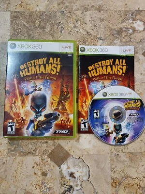 DESTROY ALL HUMANS: PATH OF THE FURON ✨Xbox 360✨USA Complete Nice! 360 Exclusive - Image 1 of 4