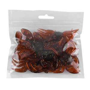 (Brown)Crab Lure Artificial Crab 10pcs Soft Fishing Crab Bait Plastic - Picture 1 of 9