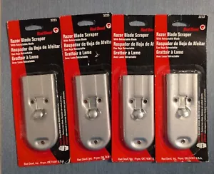 Red Devil Retractable Razor Blade Scrapers - 3223 - Silver Toned - Lot Of 4 - Picture 1 of 7