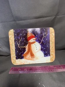 Vintage Schneemann Schneidebrett (P) - Bild 1 von 1