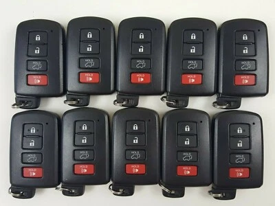 LOTE ORIGINAL DESBLOQUEADO DE 10 TOYOTA RAV-4 13-18 OEM LLAVE INTELIGENTE MENOS MANDO A DISTANCIA EE. UU. Foto 1 de 4