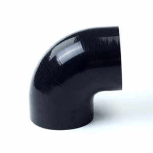 3.5'' to 4''/ 89-102mm 90 Degree Reducer Silicone Hose PIpe Coupler Turbo Black - Picture 1 of 5