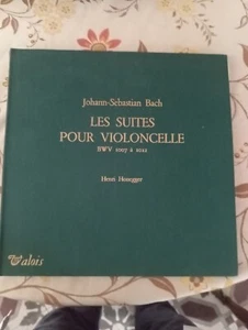 Bach Cello suites Henri Honegger Set 3 LP's 1ed Valois 1961 numbered Mint- RARE - Picture 1 of 11