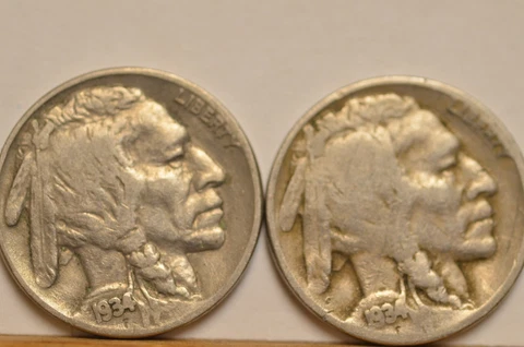 1934-P & 1934-D Buffalo Nickels Item # 5312 Cover