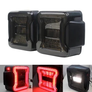 For Jeep Wrangler JK 2007 2008-2017 Rear Smoked Taillights LED Brake Tail Lights - Bild 1 von 13