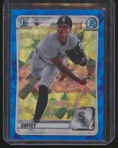 2020 Bowman Chrome Sapphire Adisyn Coffey 1st Prospect #BD-87 White Sox
