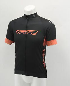 Verge Women's Core-Fitted Short Sleeve Jersey 2XL Black/Orange Brand New