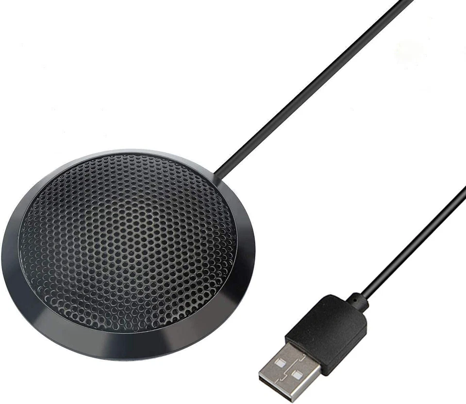 Microphone for Smartphone PC Laptop USB Desktop Boundary Conference Zoom Meeting - Image 1 of 4