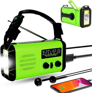 Emergency Solar Crank Radio with 20000mAh, AM/FM NOAA Portable Weather Radio wit - Picture 1 of 10