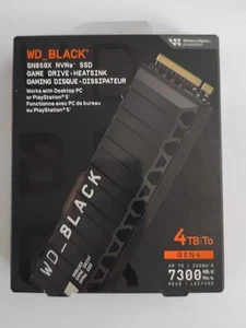 WD_BLACK SN850X 4TB SSD, M.2 2280 NVMe SSD with Heatsink, Read speeds up to 7300 - Afbeelding 1 van 6