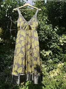 Beautiful Ted Baker 100% Silk Adjustable Straps Sleeveless Summer Dress - Size 8 - Picture 1 of 14