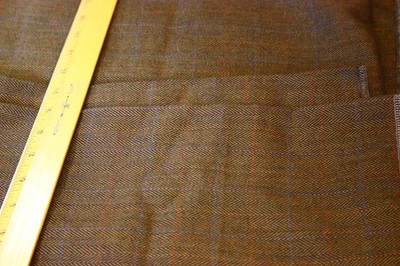 Alta Moda by Raymond Striped Tweed wool Fabric 1yard 25" - Image 1 of 4