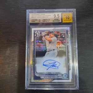 2024 Jasson Dominguez Mega Box Mojo #d/99 On Card AUTO Ny Yankees BGS 9.5 - Picture 1 of 2