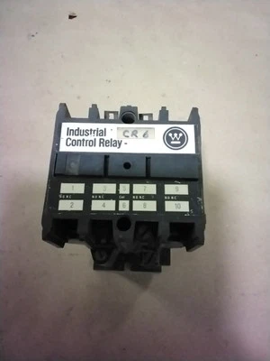 RELÉ DE CONTROL INDUSTRIAL WESTINGHOUSE ARB420A 300 VOLTIOS 10 AMPERIOS ESTILO 766A402G01 Foto 1 de 2