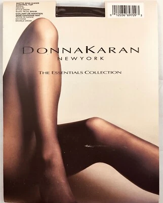 PANTIMEDIAS DONNA KARAN NY COLECCIÓN ESENCIAL CONTROL TOP SIENNA OAO34 M NUEVO EN PAQUETE NOS Foto 1 de 4