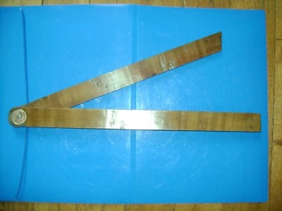 Ancienne  Grande Fausse Equerre ,Menuisier ,ébéniste, en fruitier ,19éme (44cm) - Photo 1/4