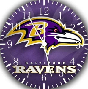 Baltimore Ravens Wall Clock E201 Personalized option with adding name - Picture 1 of 2