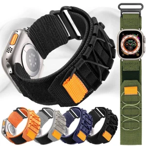 Correa militar resistente de nailon para Apple Watch Ultra Series 9 8 7 6 5 4 3 2 SE - Imagen 1 de 15