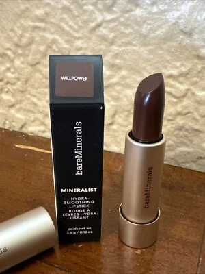 Lápiz labial suavizante BareMinerals Mineralist Hydra Willpower 0,12 oz tamaño completo Foto 1 de 4