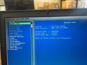 Dell Latitude D630 14" Laptop Intel Core 2 Duo No OS No HDD 4GB RAM  Parts Only