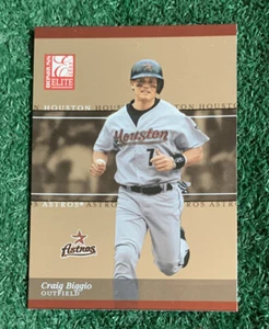 CRAIG BIGGIO - MLB HOF - 2003 DONRUSS ELITE - BASE CARD # 111 - HOUSTON ASTROS - Picture 1 of 3