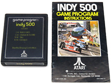 Indy 500 (Atari 2600, 1977) By Atari (Cartridge & Manual) NTSC