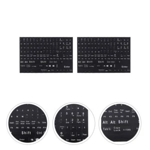 2 Sheets English Keyboard Stickers Qwerty Uk for Laptop Computer Letter - Afbeelding 1 van 12