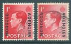Morocco Agencies 1936 Edward Viii Used 1D Normal And Long Overprints Sg75 And Sg75b
