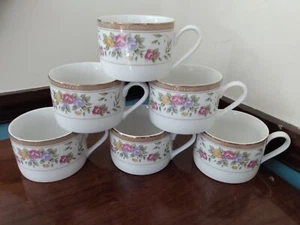 Set Of 6 Farberware  Bellini Porcelain Tea Coffee Cups Dinnerware - Picture 1 of 3