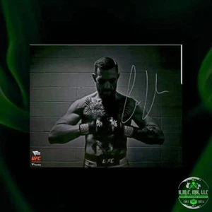 *FOTO UFC CONOR MCGREGOR EL NOTORIOUS FIRMADA AUTOGRAFIADA 16X20 NEGRA Y GRIS - Imagen 1 de 1